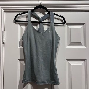 Nike Dri Fit Top Gray Size Small